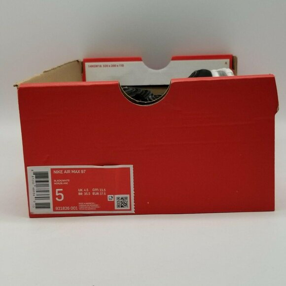 Nike Air Max 97 Mens 5 Black White Running‎ Shoes Sneakers 921826-001 New main image 7